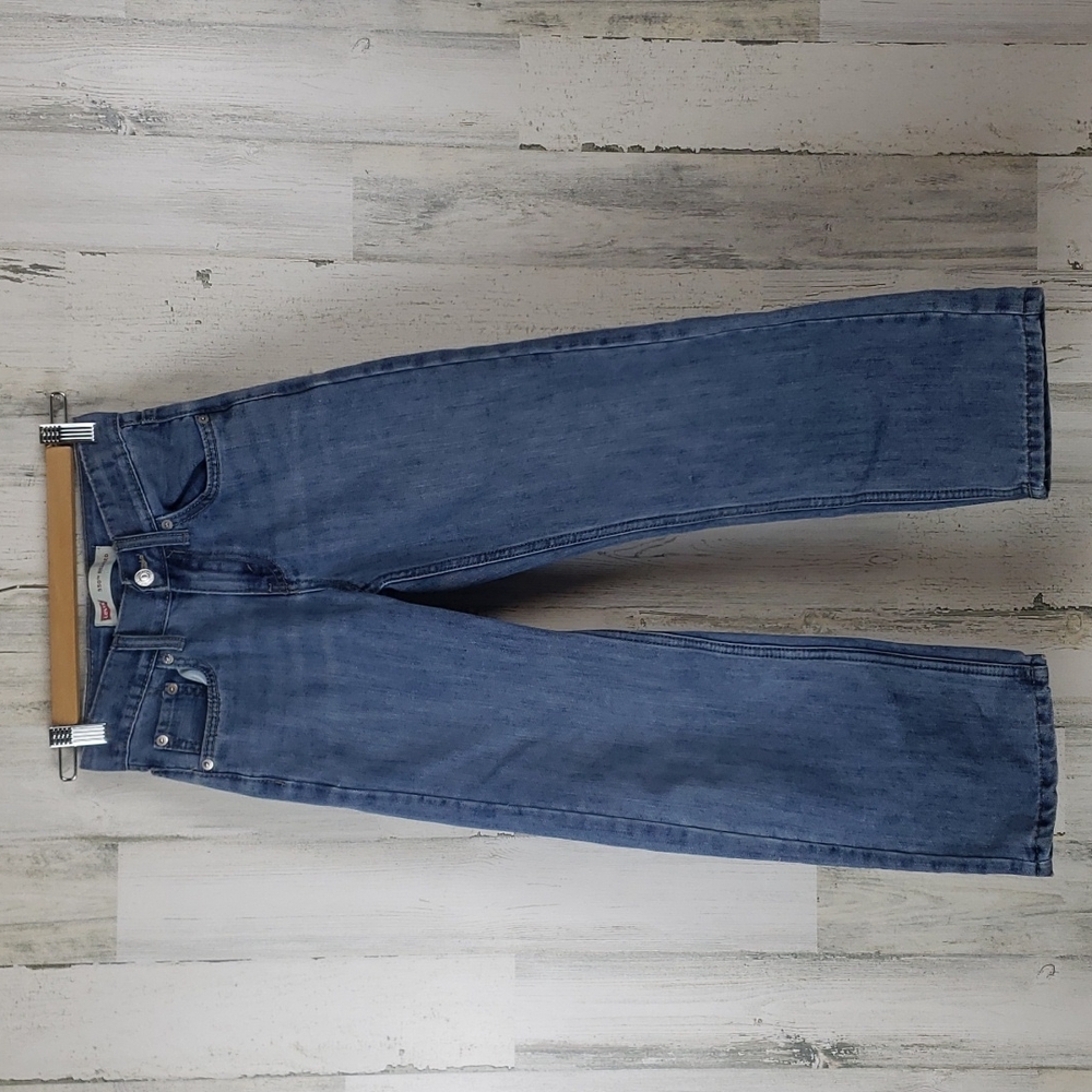 Levi's 550 relaxed denim blue jeans Size 10 slim - Picture 1 of 8
